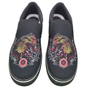 Last Light Apparel‎ Undead Pharaohs Horses Slip On Shoes Black Mens 10 HG9239